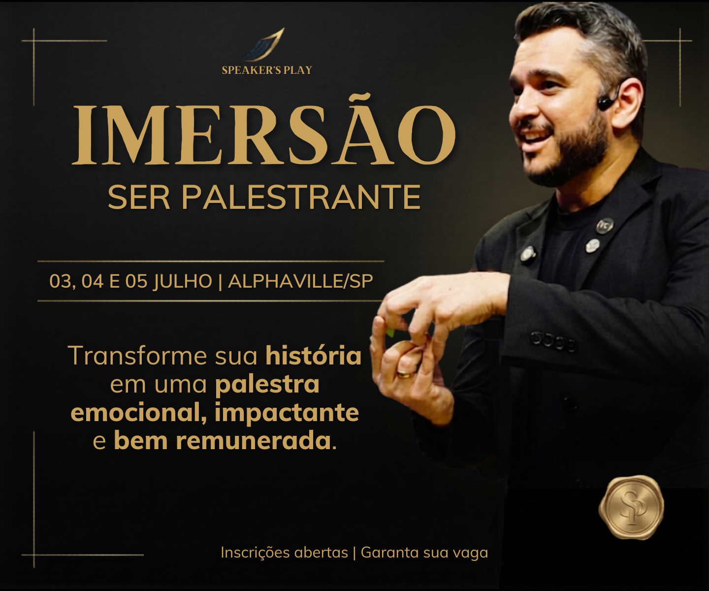 Thiago Labastie no palco